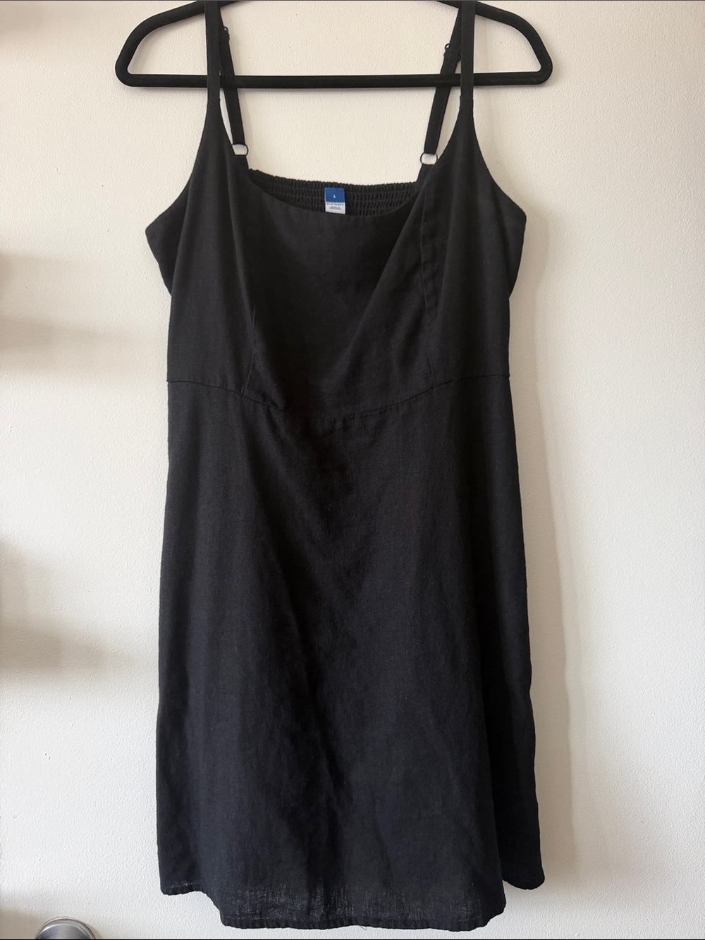 Old Navy|Black Linen SunDress w/Pockets|Large|EUC